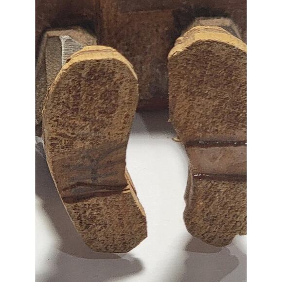 Adrian R. Woodall Hand Carved Wood Female Male Figurines Folk Art Vtg Signed - Picture 13 of 16